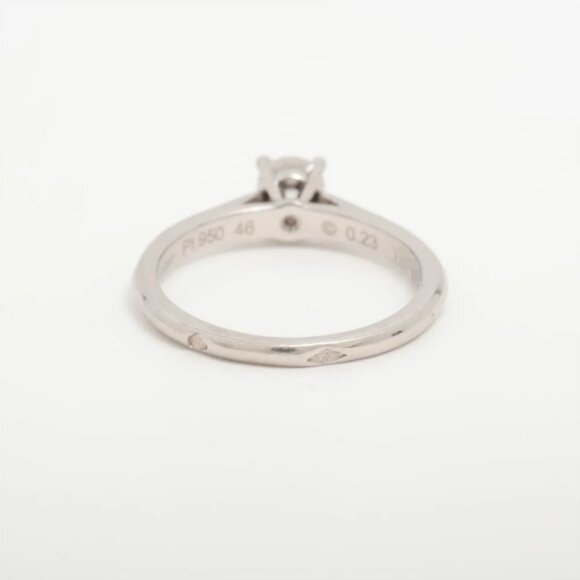 Cartier Solitaire 1895 Diamond Ring Platinum - Picture 2 of 7